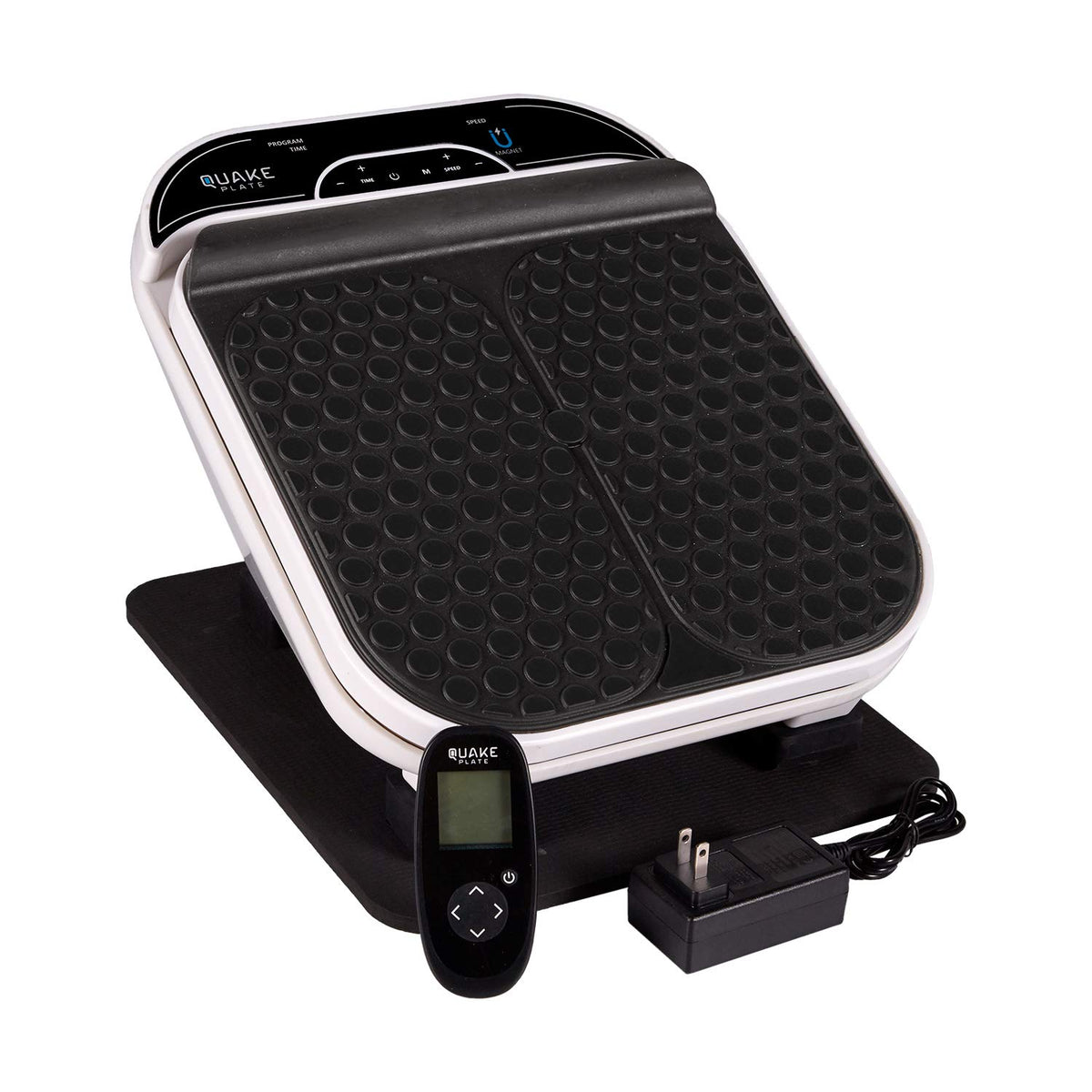 M Pain Management Technologies Quake Plate foot massager with deep tissue vibration for tired feet.