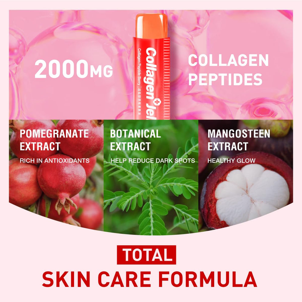 The antioxidant blend with mangosteen and pomegranate supports vibrant skin.