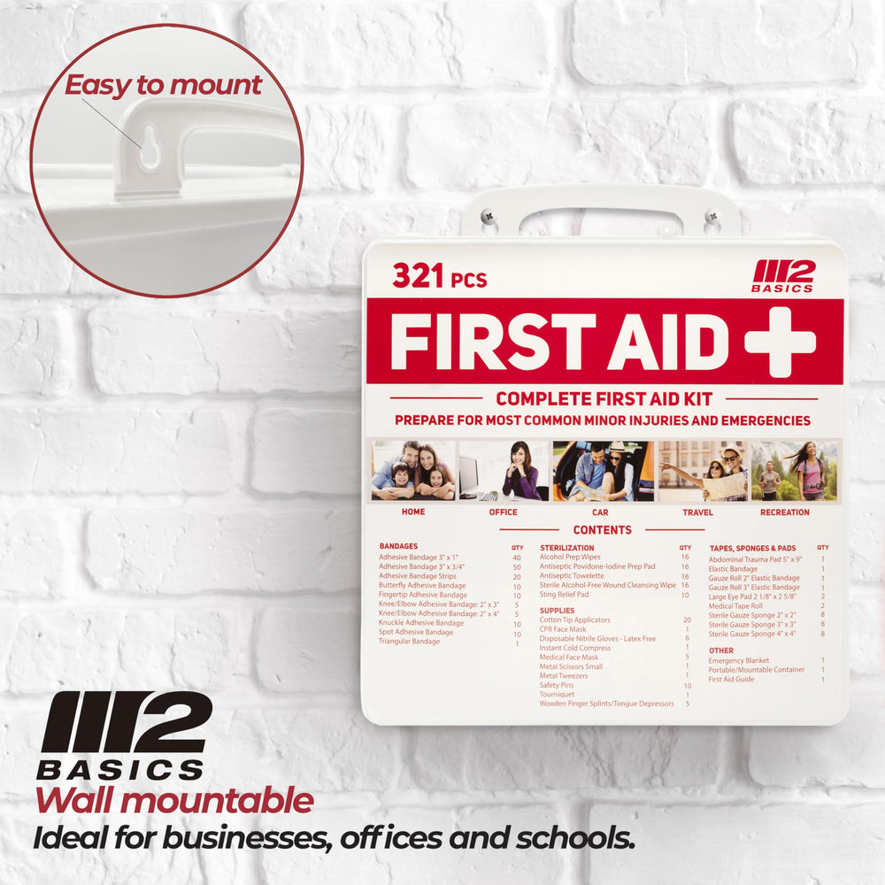 M2 BASICS organized compartments help you find supplies fast.