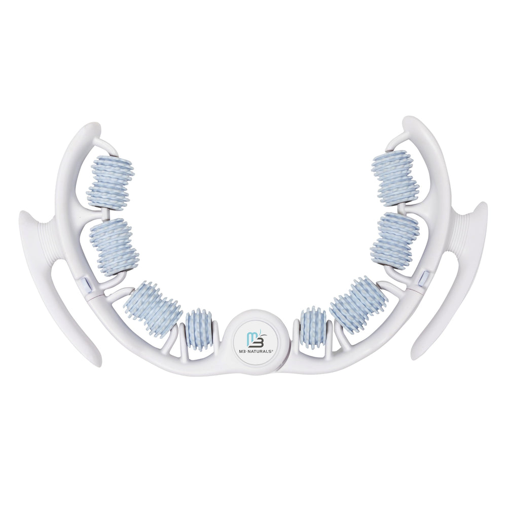 M3 Naturals cellulite roller side view highlighting compact design for versatile use