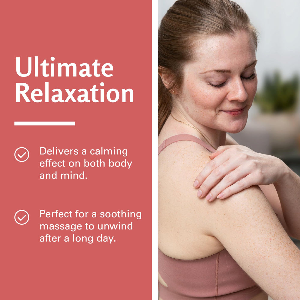Relaxing full-body massage session using M3 Naturals Arnica oil.