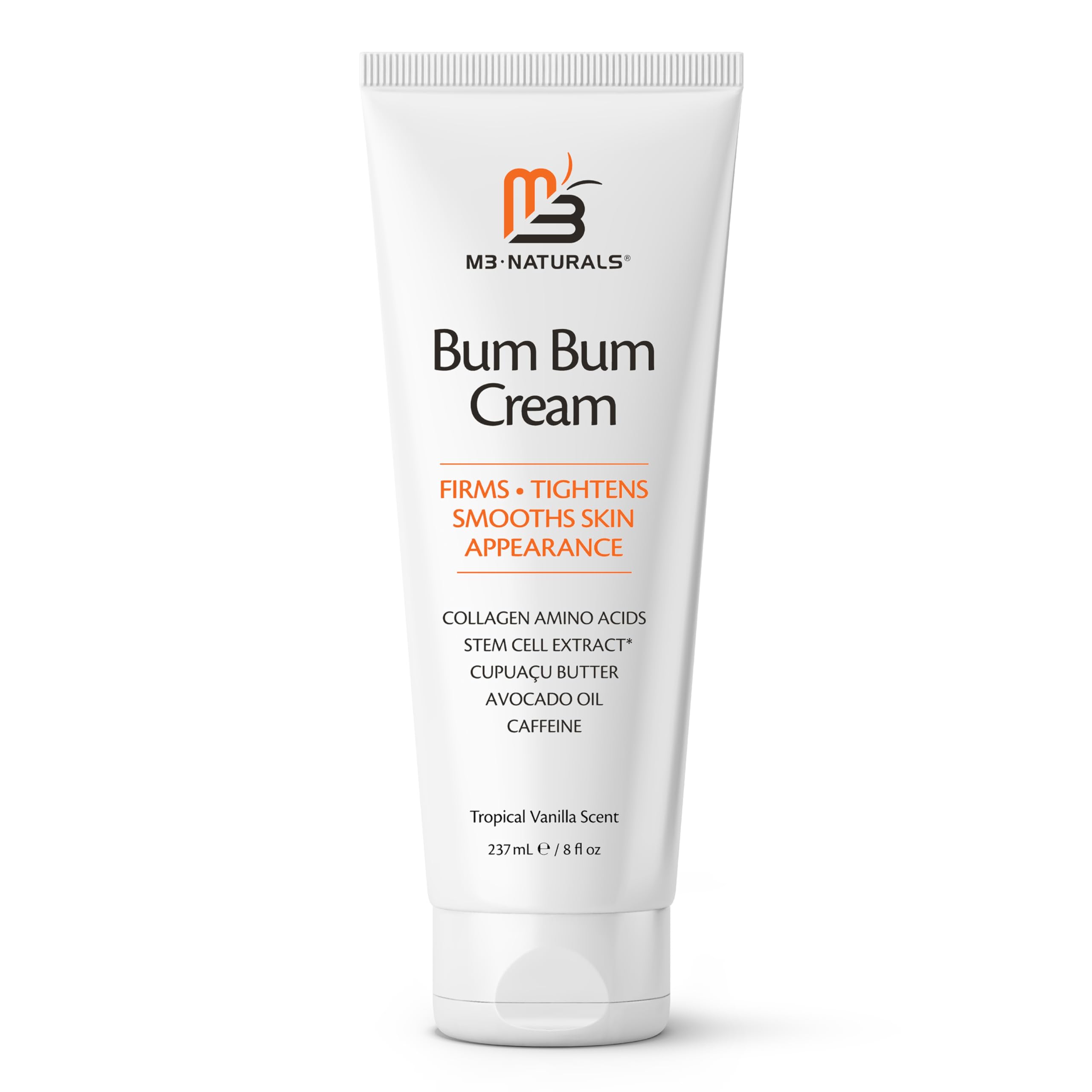 M3 Naturals Bum Bum Cream lemon vanilla jar closeup for smoother skin