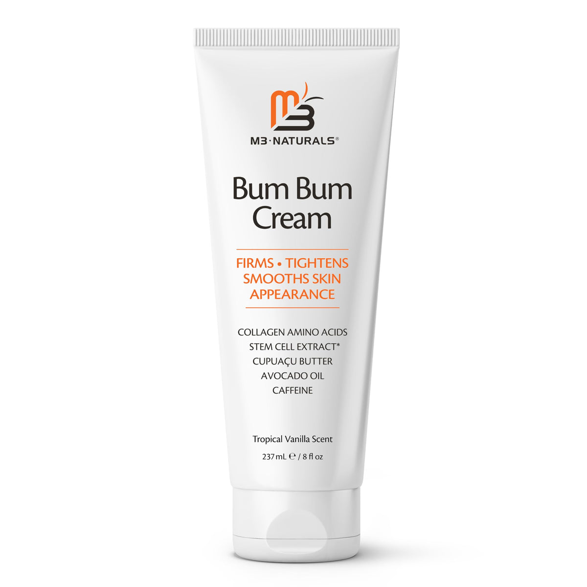M3 Naturals Bum Bum Cream lemon vanilla jar closeup for smoother skin