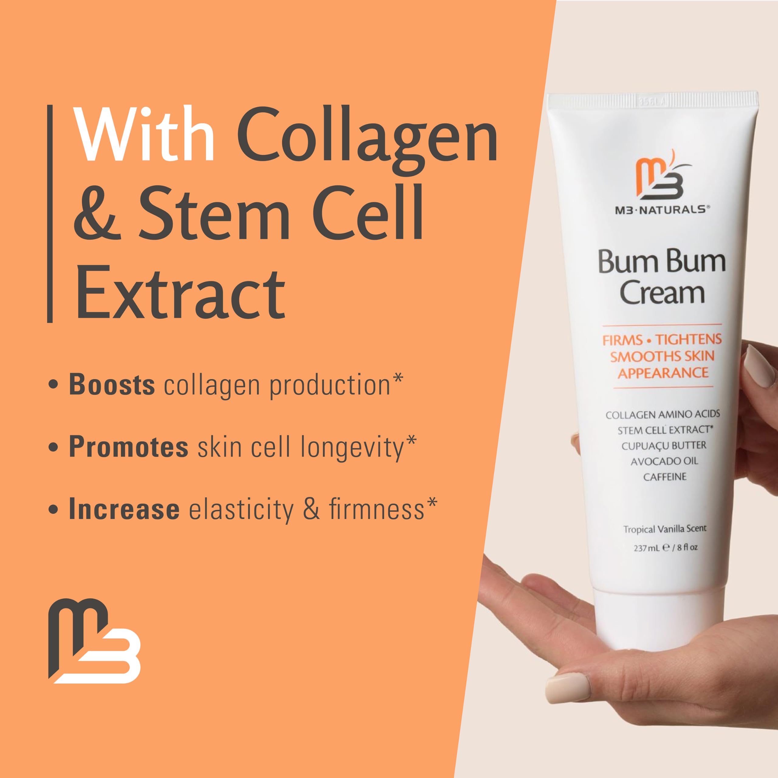 M3 Naturals Bum Bum Cream lemon vanilla scent provides spa-like ritual