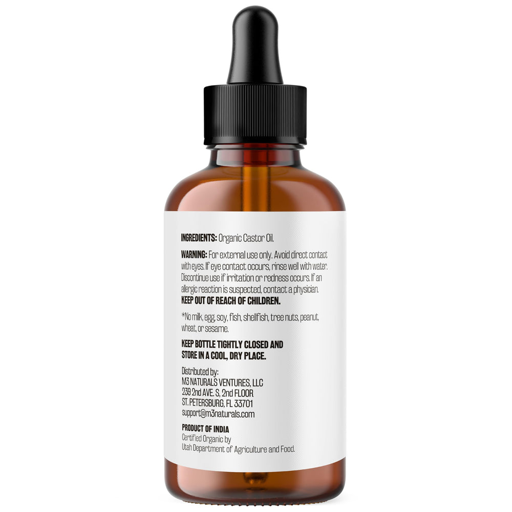 M3 Naturals castor oil lash and brow care for a fuller appearance.