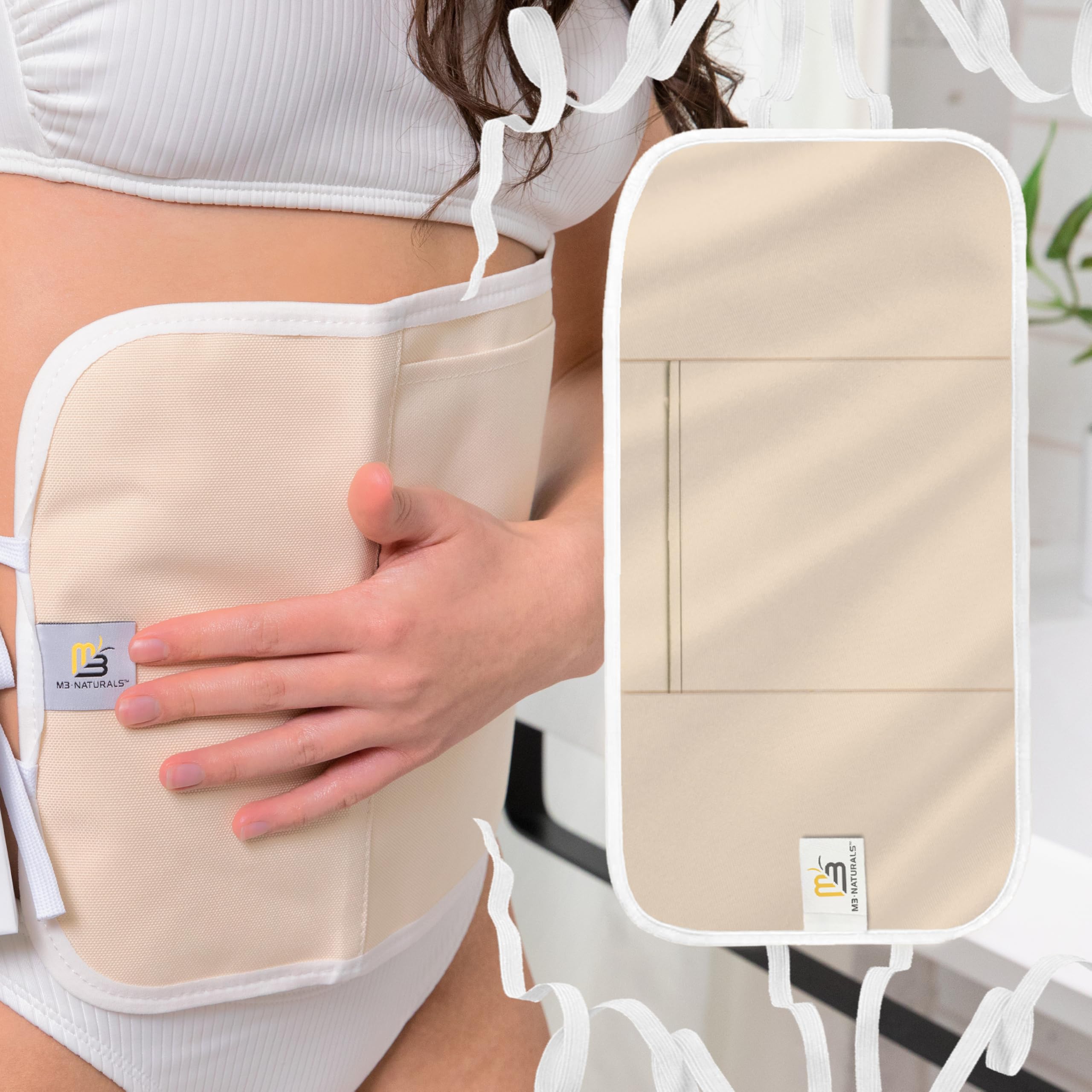 M3 Naturals adjustable design tailors the wrap to your body.