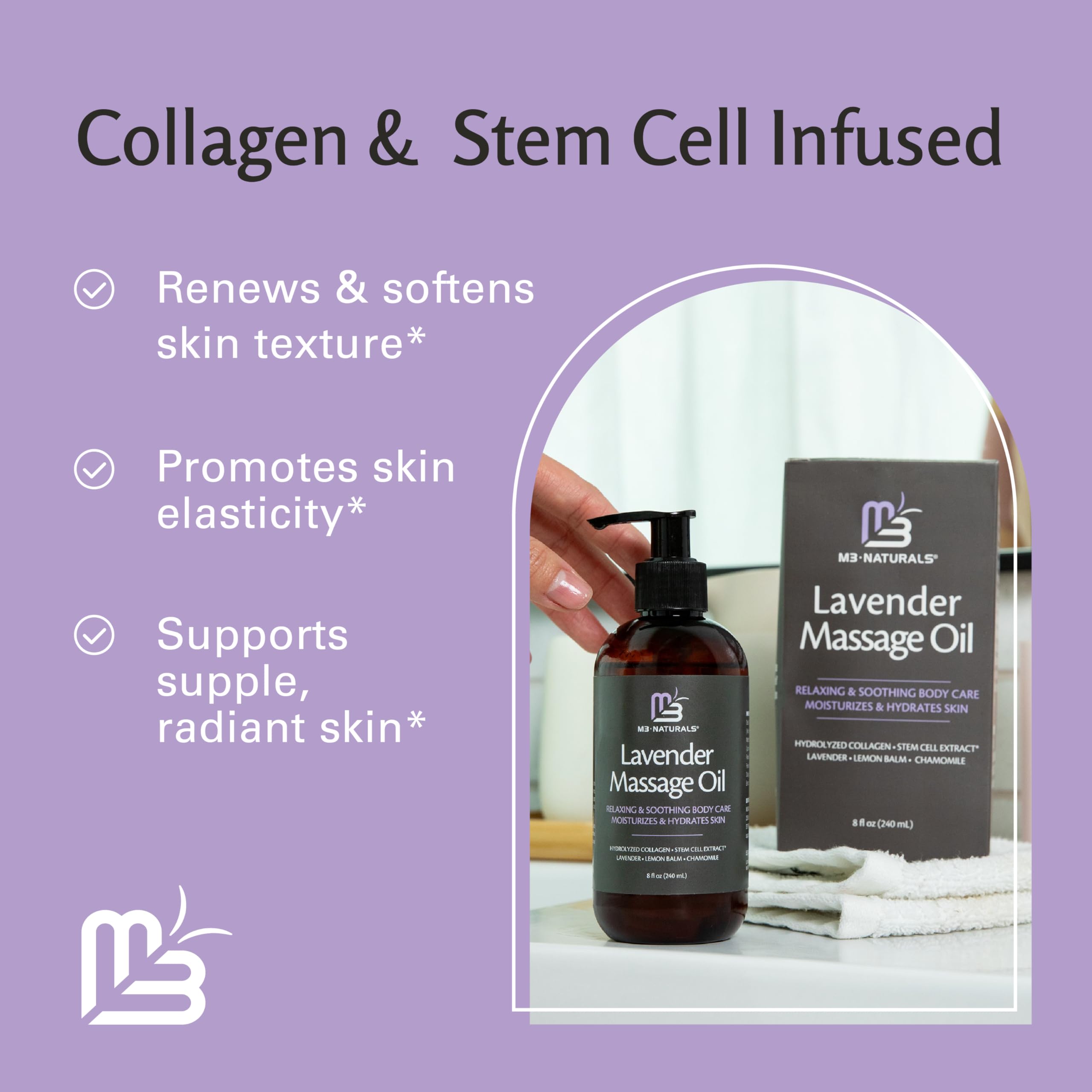Massaging thighs with the oil to support tone and confidence.