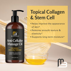 M3 Naturals oil on forearm showing smoother-looking skin texture