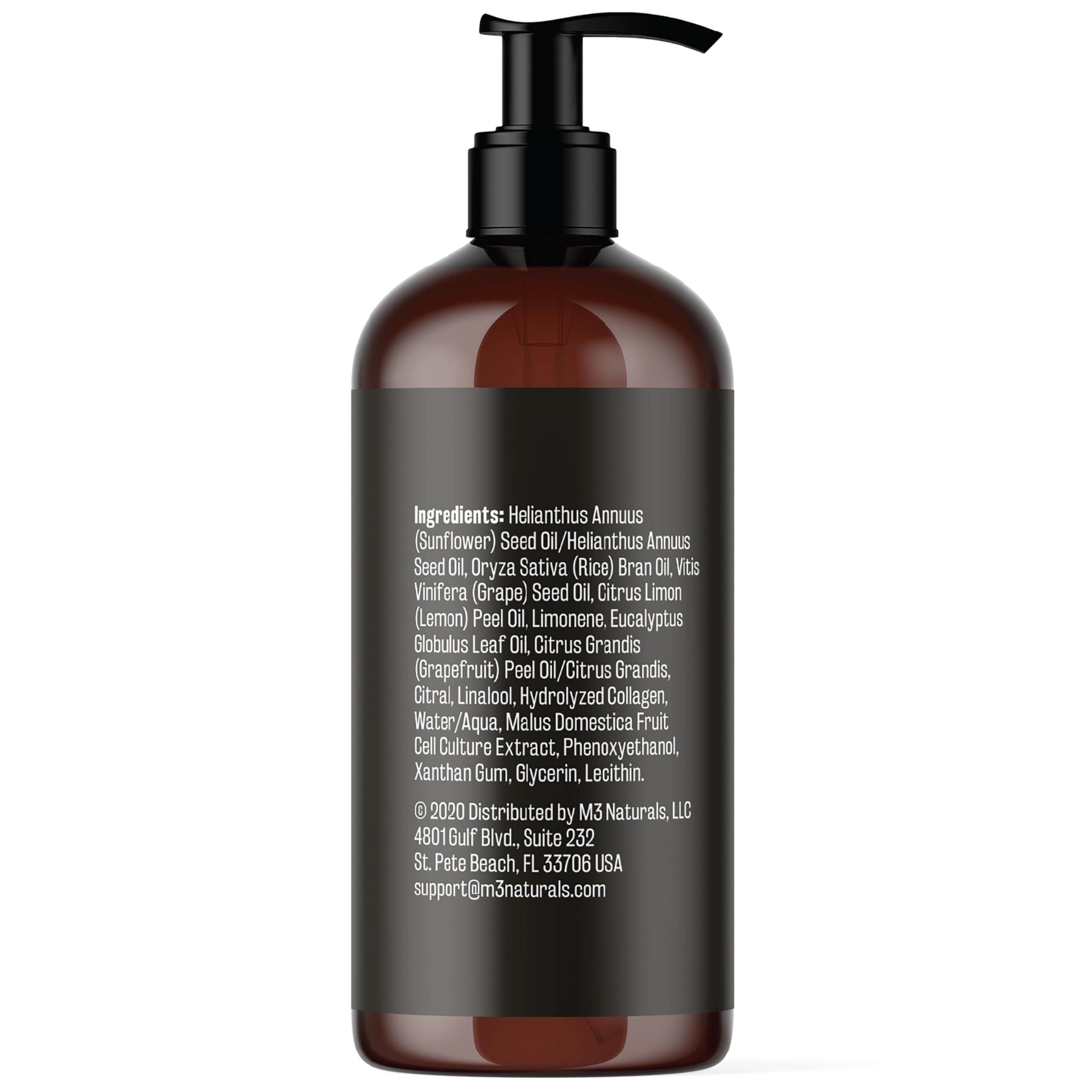 M3 Naturals firming oil applied to legs for improved texture and tone.