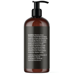 M3 Naturals firming oil applied to legs for improved texture and tone.