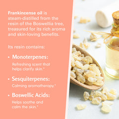 Close-up of the silky texture of M3 Naturals Frankincense Massage Oil for massage