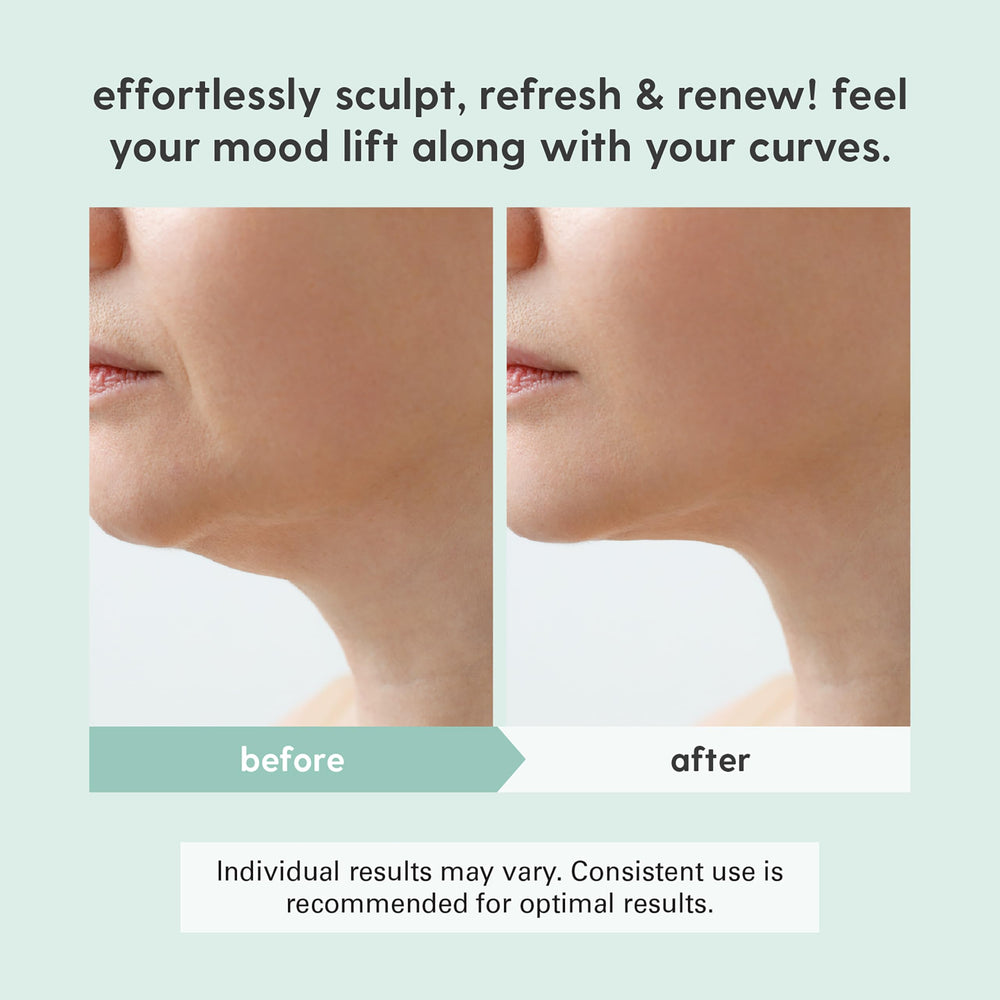 M3 Naturals gua sha tool for jawline contouring with a smooth surface.