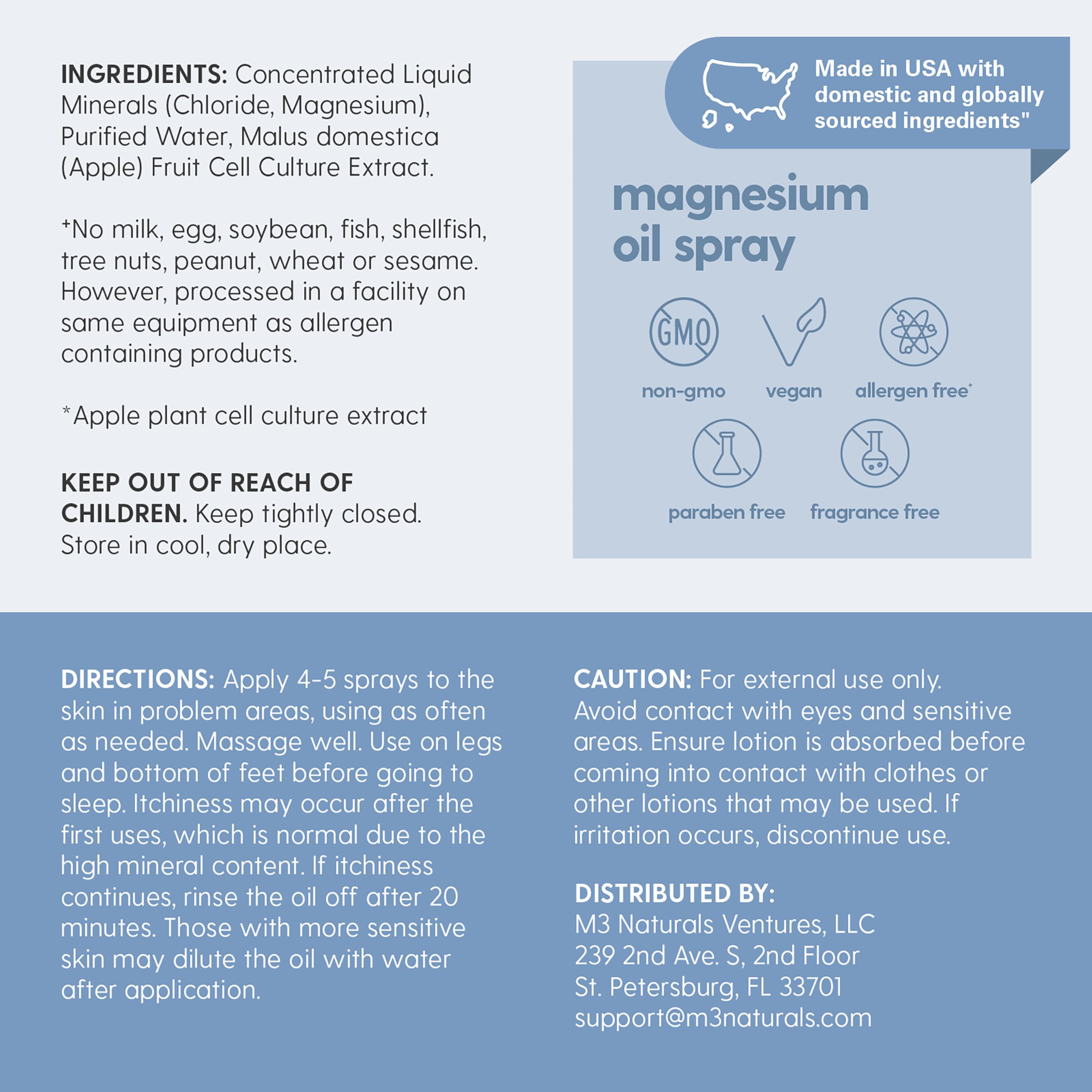 M3 Naturals hydrated skin detail after magnesium lotion application