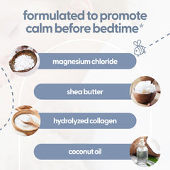 M3 Naturals magnesium lotion application on a child’s legs for comfort