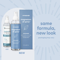 M3 Naturals magnesium oil spray beside bed for nighttime wind-down