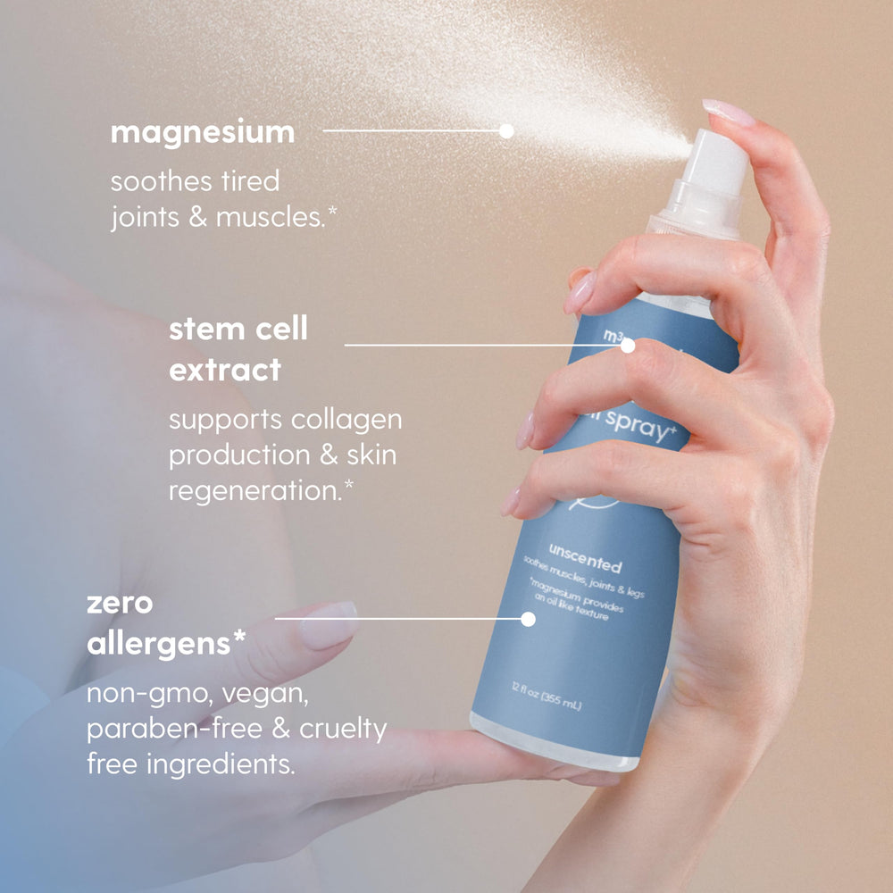 M3 Naturals magnesium oil spray soothing sore muscles after workouts