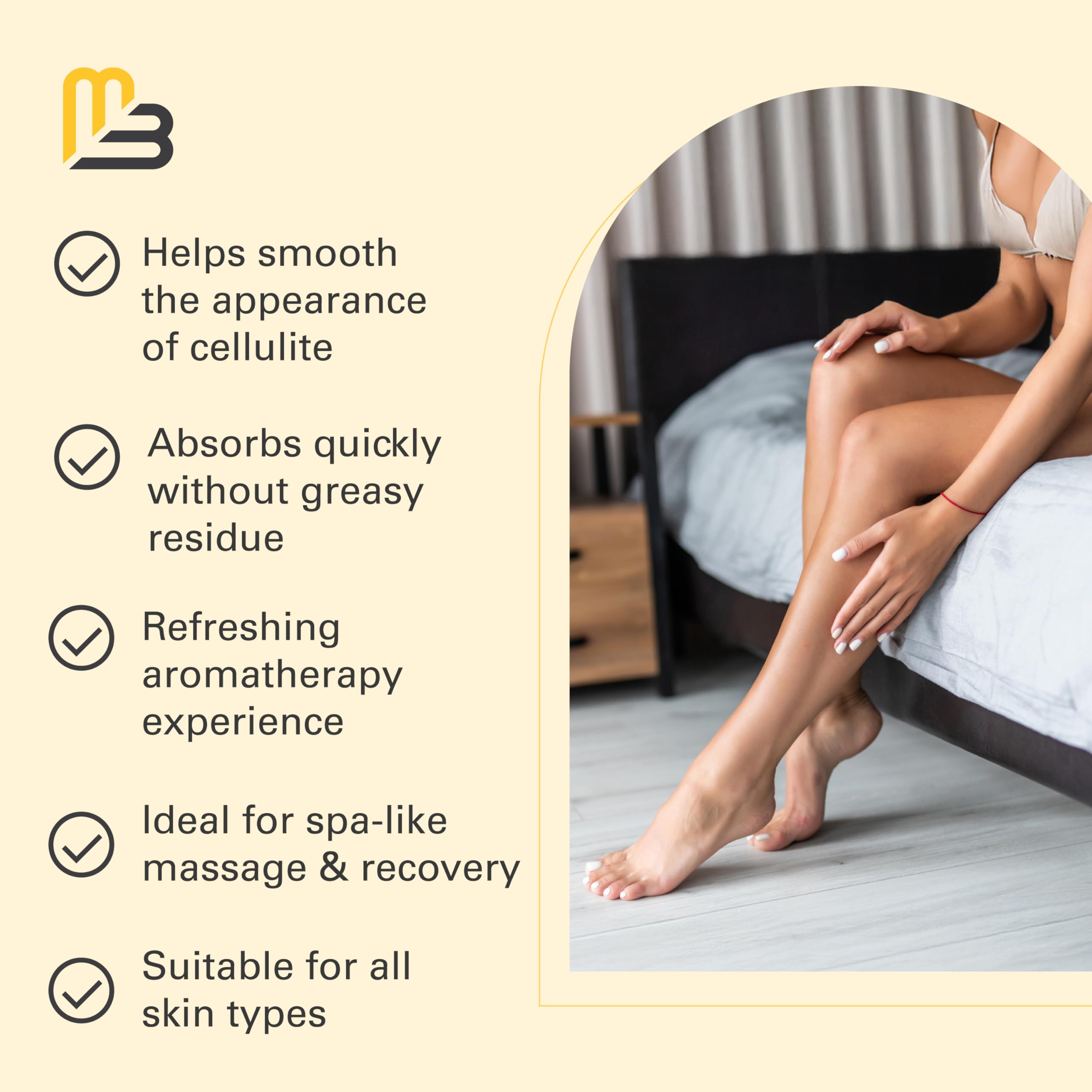 M3 Naturals lemony eucalyptus aroma for relaxation and renewal.
