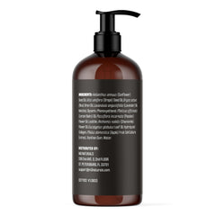 Applying skin tightening oil to thigh area for smoother feel.