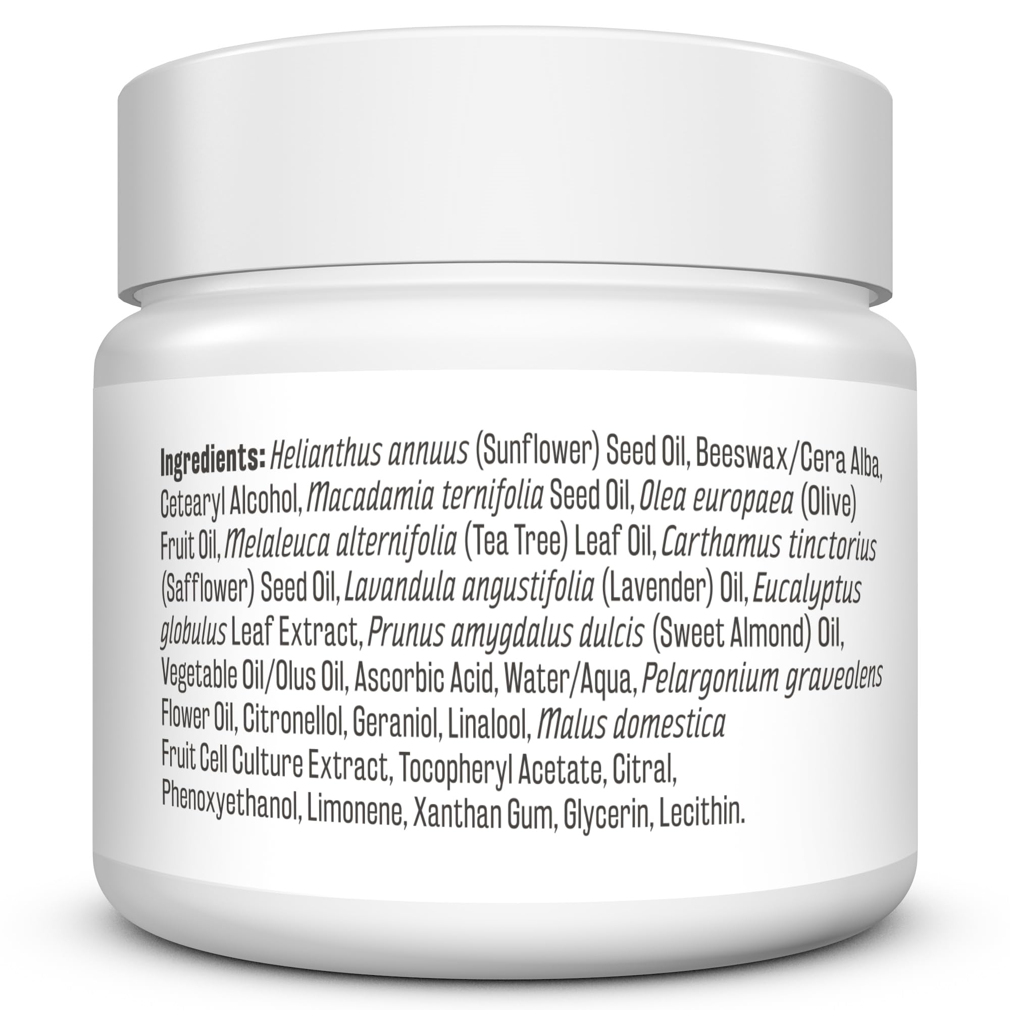 Dispensing pump enables easy application of the Tea Tree Oil Foot Balm.