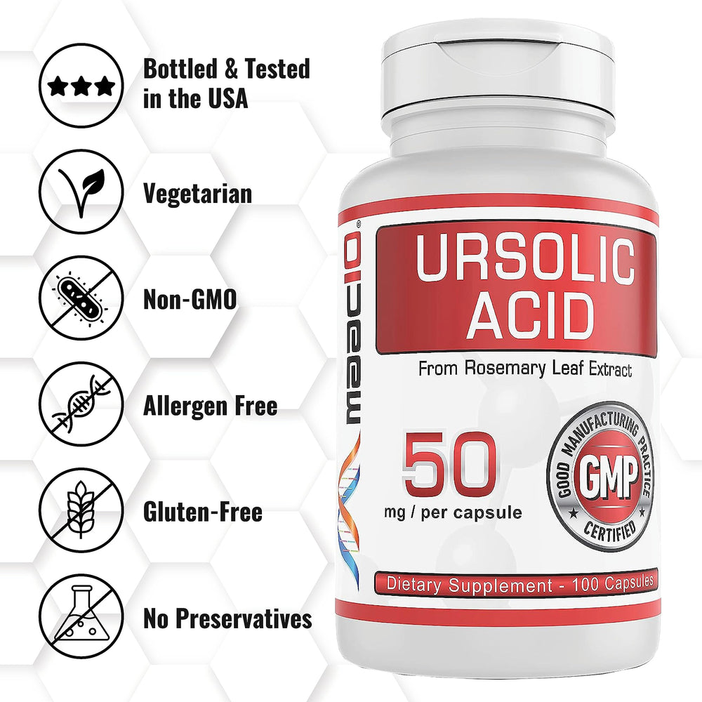 MAAC10 bottle front label provides clear dosage information for informed use.