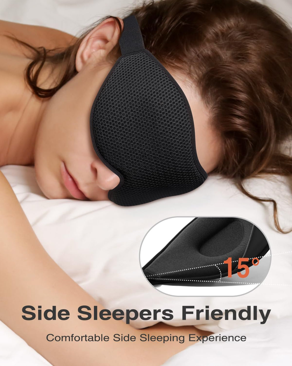 MABAO 3D contoured eye pockets maximize comfort and space