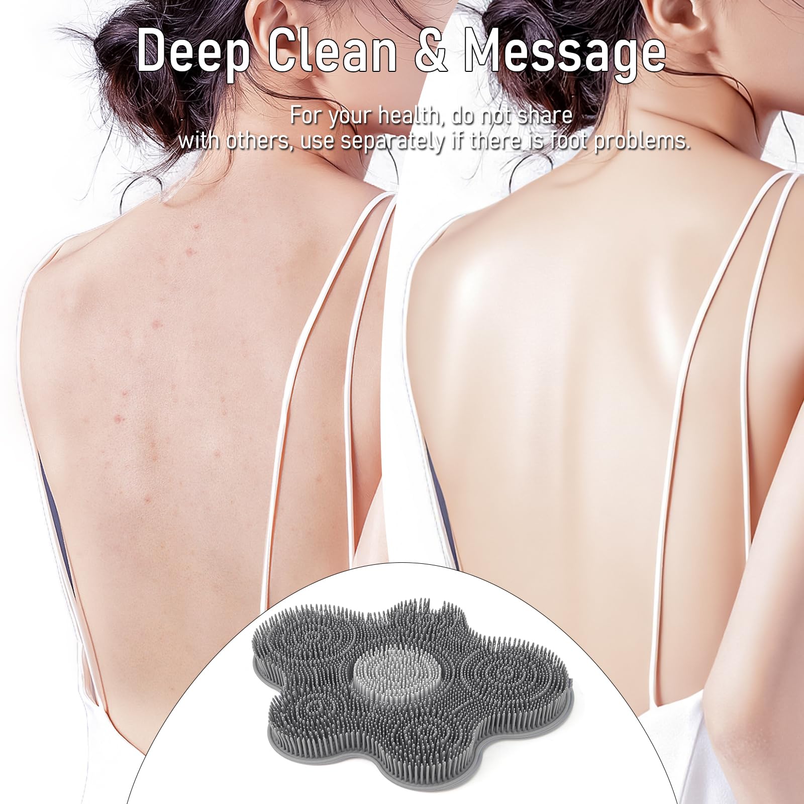 Mabnuby dual-sided massage columns deliver light pressure for comfort.