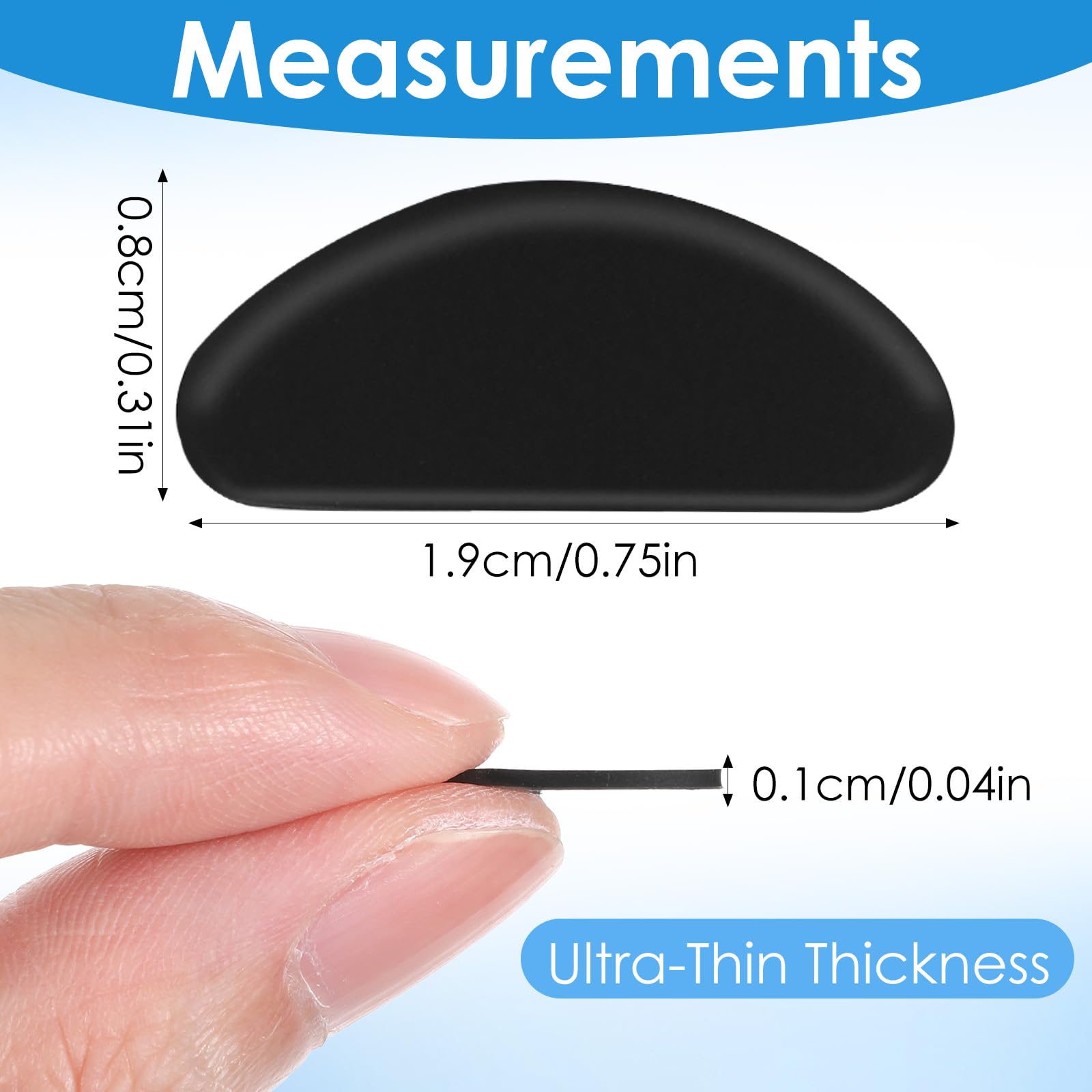 Respaldo adhesivo de las almohadillas Mabor para fijación estable