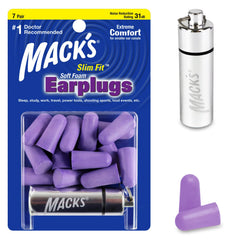 Tapones Mack's de espuma, ajuste pequeño para dormir cómodo
