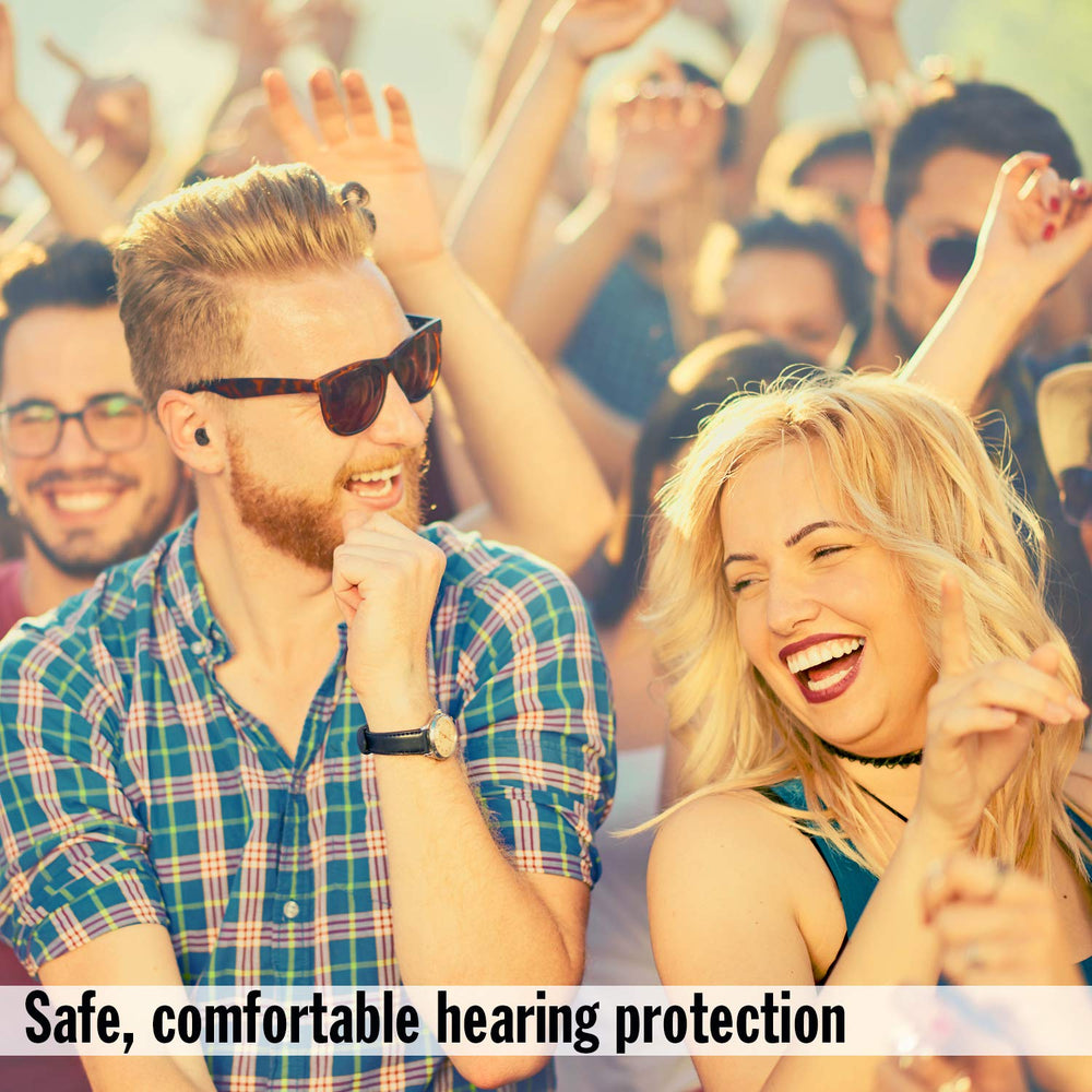 Mack's Blackout earplugs ideal for concerts and jam sessions with reduced fatigue