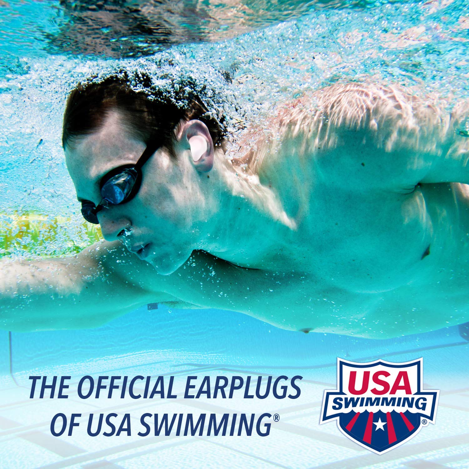 Mack's earplugs protect swimmers' ears and prevent infections during water activities.