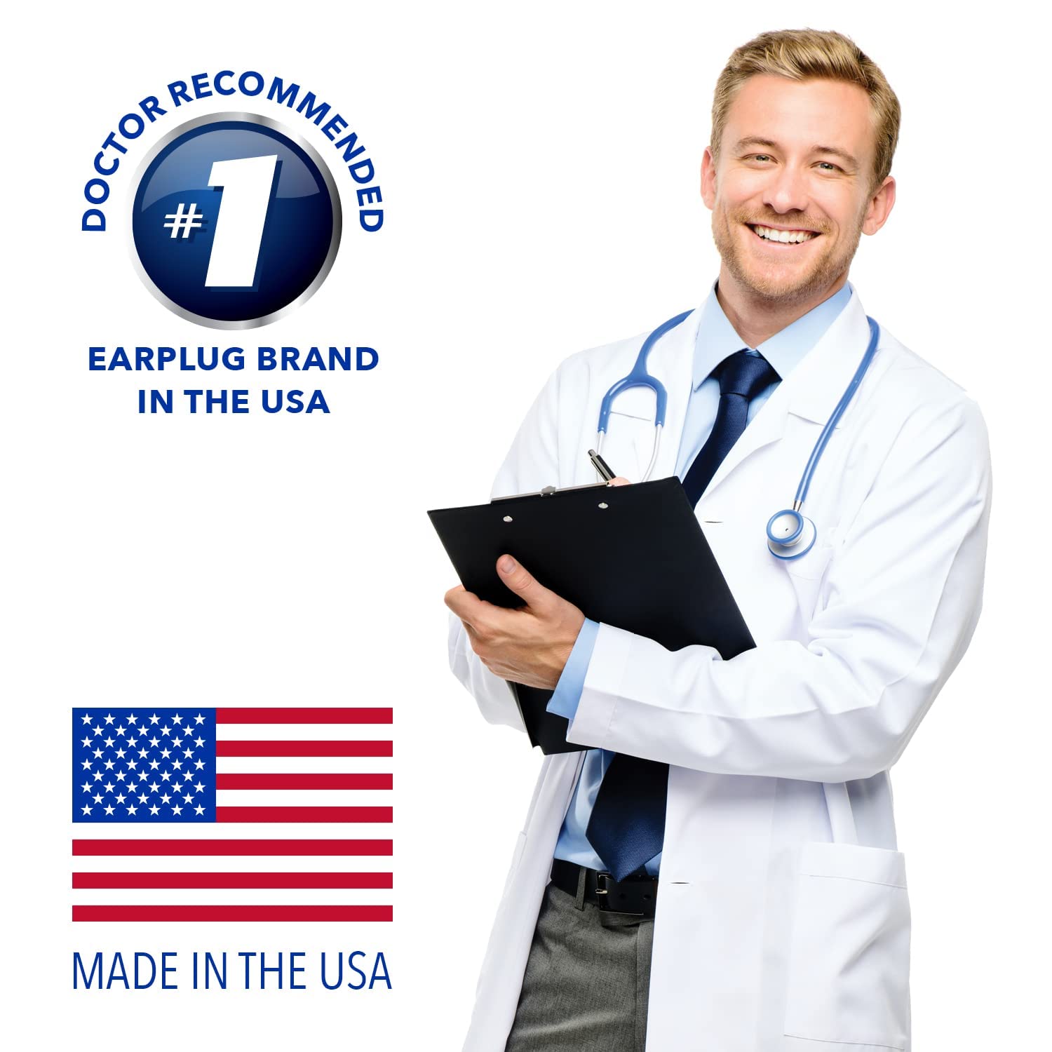 Mack's Pillow Soft earplugs protect water exposure while swimming or showering.