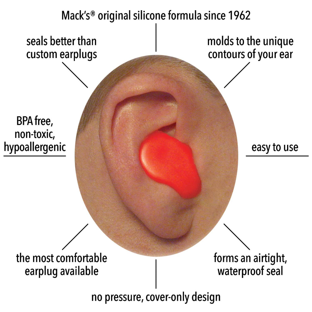 Mack's Kids Ear Plugs during bath time, keeping water out