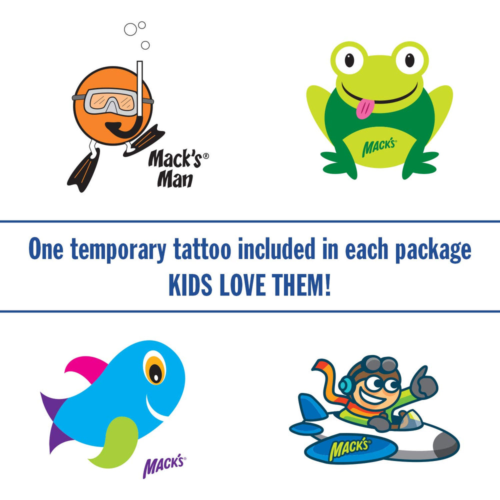 Mack's Kids Ear Plugs travel pack, compact and travel-friendly