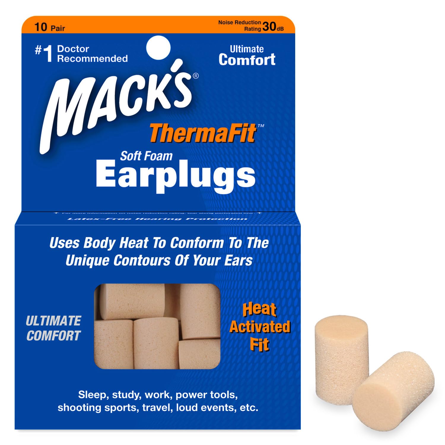 Mack's ThermaFit: confort-extremo para dormir sin distracciones.