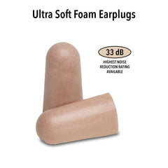 Mack's Ultra Soft Foam Earplugs comfort closeup showing soft, low-pressure foam.