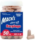 Mack’s Ultra Soft Foam Earplugs – 33dB NRR, Comfortable Sleep & Travel Protection | Made in USA