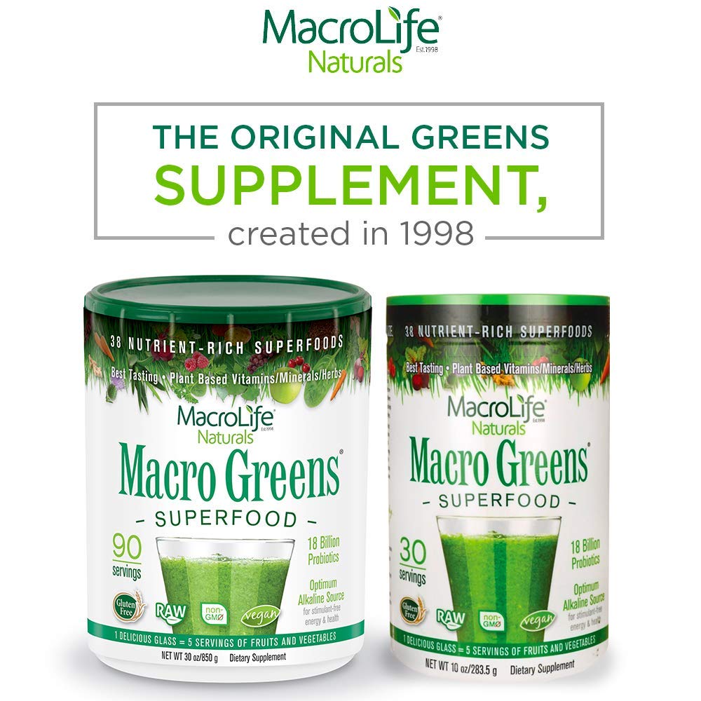 MacroLife Naturals Macro Greens being added to meal prep with greens powder