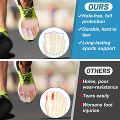 MADHOLLY cushioned toe sleeves reduce friction during wear