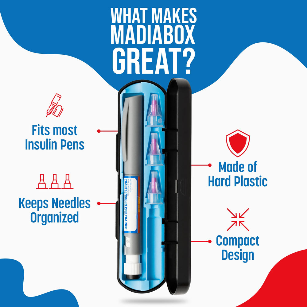 MadiaBox needle-compartment-storage highlights secure space for needles during travel.