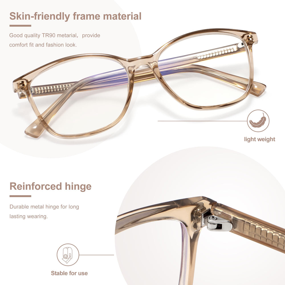 Madison Avenue blue light lenses close-up showing coating and clarity