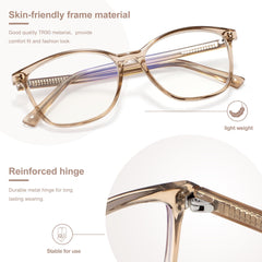 Madison Avenue blue light lenses close-up showing coating and clarity