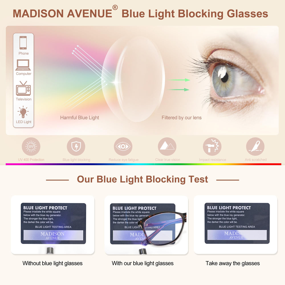 Durable hinges on Madison Avenue Demi glasses ensure smooth daily use