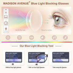Durable hinges on Madison Avenue Demi glasses ensure smooth daily use