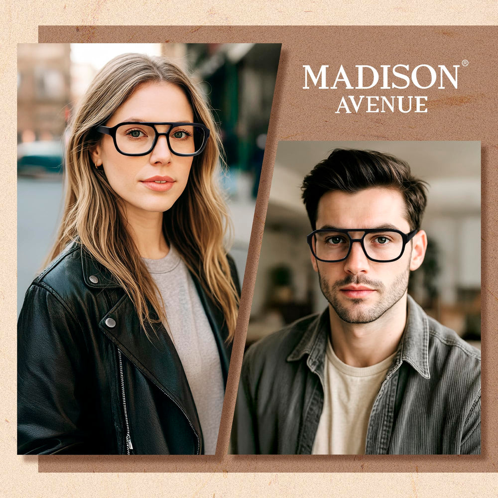 Estuche de cuero elegante incluido para Madison Avenue, transporte seguro.