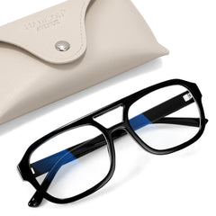 Gafas Madison Avenue con diseño aviador retro y protección frente a la luz azul para uso diario.