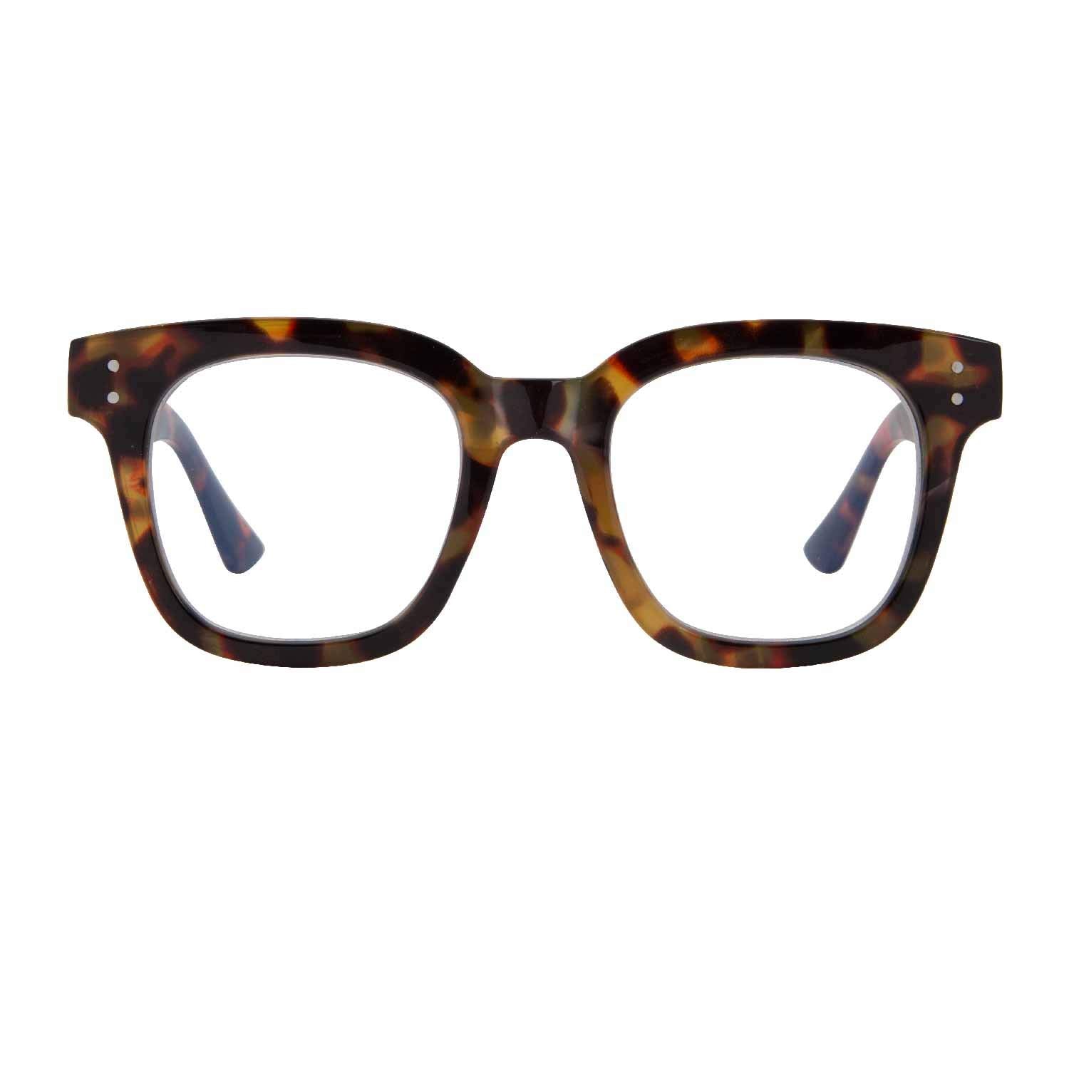 Madison Avenue Hanna oversized blue light glasses front view for all-day wear with UV protection