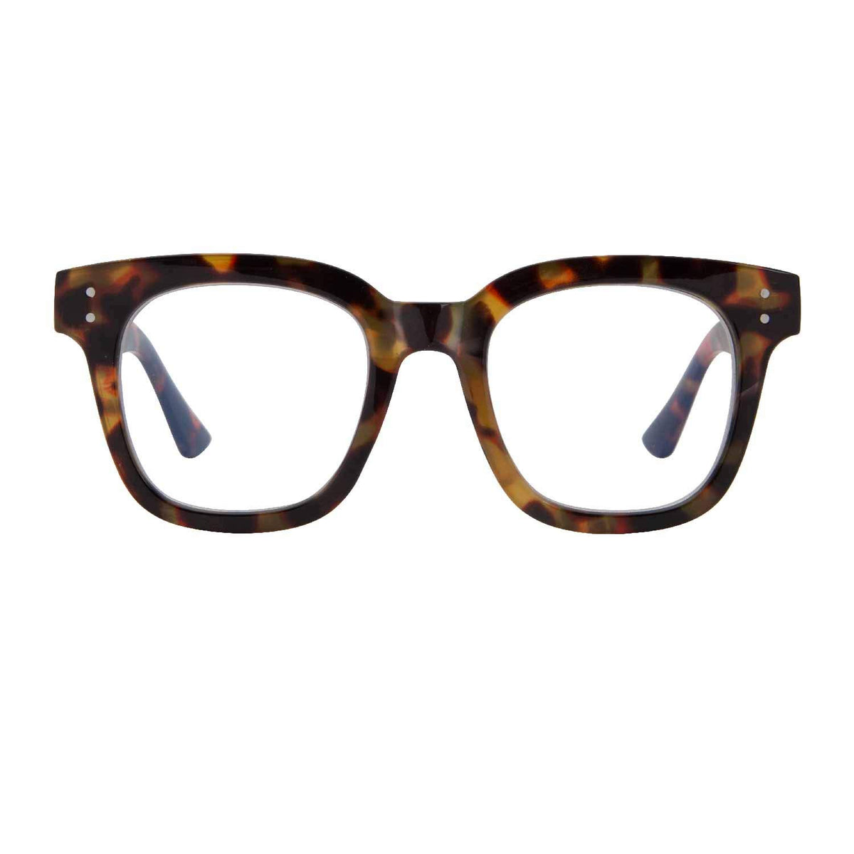 Madison Avenue Hanna oversized blue light glasses front view for all-day wear with UV protection