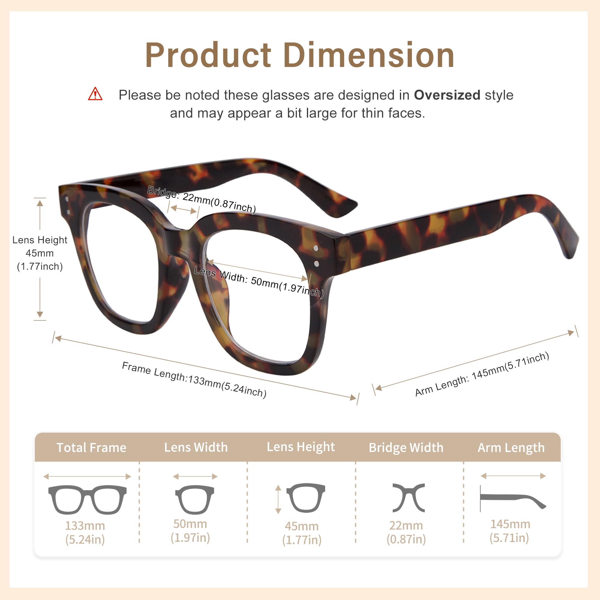 Glasses in protective case from Madison Avenue Hanna for travel and daily use
