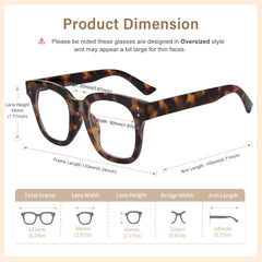 Glasses in protective case from Madison Avenue Hanna for travel and daily use