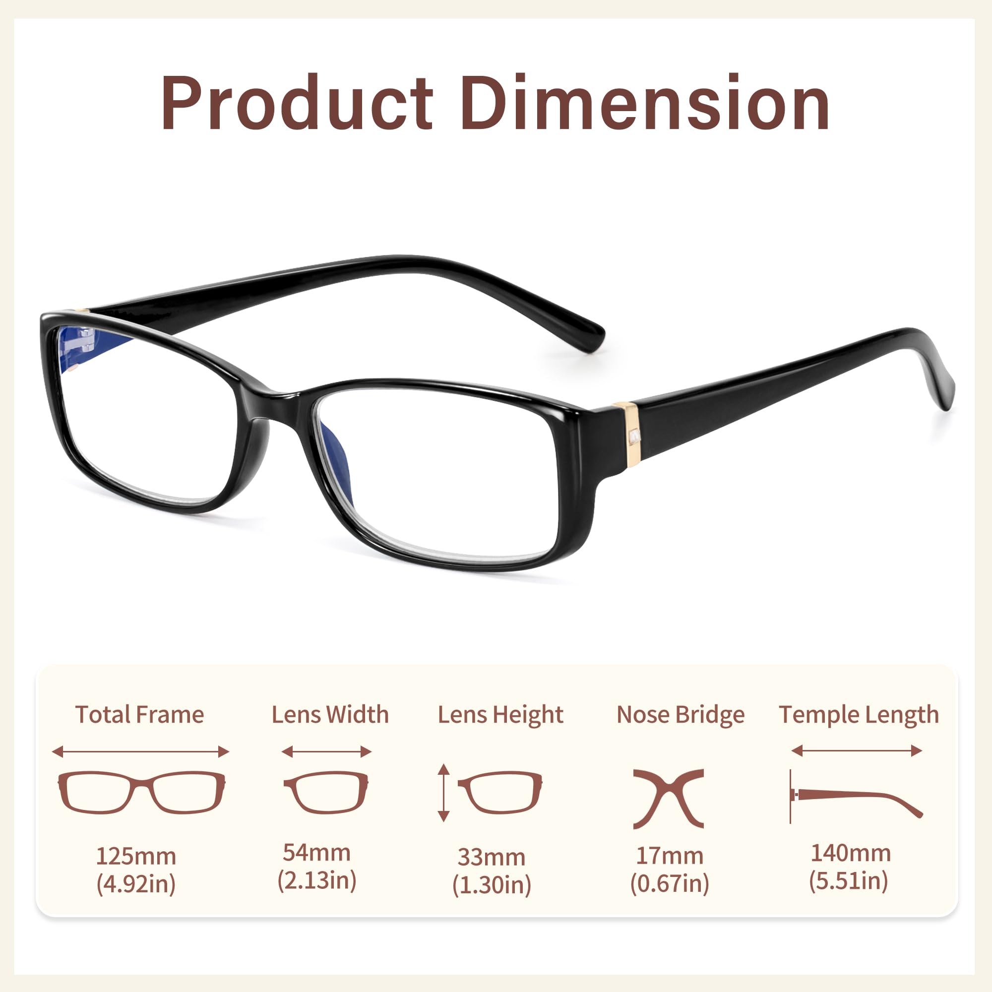 Madison Avenue reading glasses nose bridge detail showing comfortable one-piece bridge